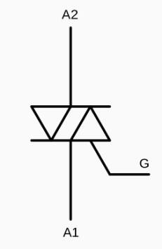 Triac circuit symbol